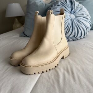 Sam Edelman Beige Ankle Booties
